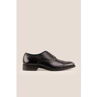 Oswin Hyde Men's Creed Leather Lace Up Brogues in Black | Size: 7