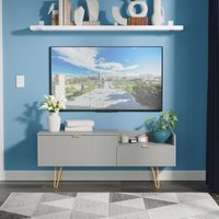 Ready Assembled 2 U Bexley 2 Drawer Coffee TV Unit (Ready Assembled) in Dark Grey | Size: Medium