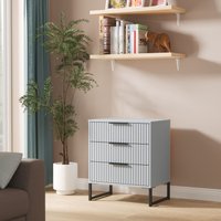 Ready Assembled 2 U Menai 3 Drawer Chest (Ready Assembled) in Light Blue