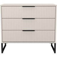 Ready Assembled 2 U Menai 3 Drawer Chest (Ready Assembled) in Taupe | Size: Medium
