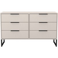 Ready Assembled 2 U Menai 6 Drawer Midi Chest (Ready Assembled) in Taupe | Size: Large