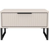 Ready Assembled 2 U Menai 1 Drawer Wide Side Table (Ready Assembled) in Taupe | Size: Small