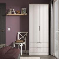 Ready Assembled 2 U Menai 2 Door 2 Drawer Wardrobe (Ready Assembled) in Taupe