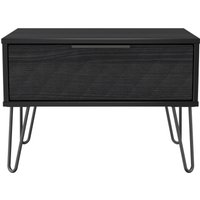 Ready Assembled 2 U Islay 1 Drawer Wide Side Table (Ready Assembled) in Black