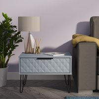 Ready Assembled 2 U Islay 1 Drawer Wide Side Table (Ready Assembled) in Light Blue