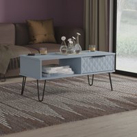 Ready Assembled 2 U Islay 1 Drawer Coffee Table (Ready Assembled) in Light Blue | Size: Medium