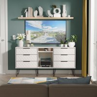 Ready Assembled 2 U Islay 6 Drawer Sideboard (Ready Assembled) in Taupe
