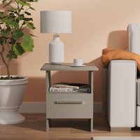 Ready Assembled 2 U Windsor Bottom Drawer Lamp Table (Ready Assembled) in Dark Grey