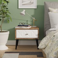 Ready Assembled 2 U Toledo 1 Drawer Bedside (Ready Assembled) in Dark Brown