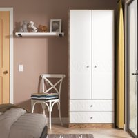 Ready Assembled 2 U Toledo 2 Door 2 Drawer Wardrobe (Ready Assembled) in Dark Brown