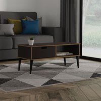 Ready Assembled 2 U Taiwan 1 Drawer Coffee Table (Ready Assembled) in Dark Grey