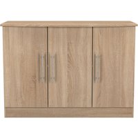 Ready Assembled 2 U Carlton 3 Door Sideboard (Ready Assembled) in Light Oak | Size: Large