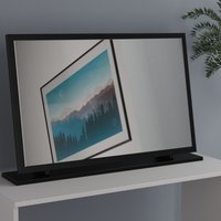 Ready Assembled 2 U Memphis Large Mirror (Ready Assembled) in True Black