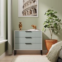 Ready Assembled 2 U Menai 3 Drawer Chest (Ready Assembled) in Duck Egg Blue