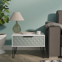 Ready Assembled 2 U Islay 1 Drawer Wide Side Table (Ready Assembled) in Duck Egg Blue