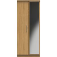 Ready Assembled 2 U Windsor 2 Door Mirrored Wardrobe (Ready Assembled) in Light Brown
