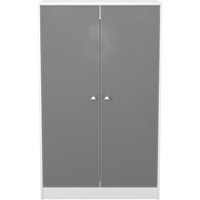 Ready Assembled 2 U Stowe 2 Door Midi Wardrobe (Ready Assembled) in Mid Grey