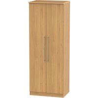 Ready Assembled 2 U Carlton Tall Double Hanging Wardrobe (Ready Assembled) in Natural