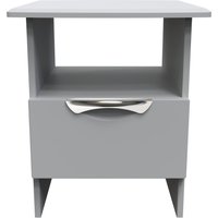 Ready Assembled 2 U Holborn Bottom Drawer Lamp Table (Ready Assembled) in Grey