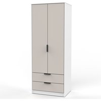 Ready Assembled 2 U Fuji 2 Door 2 Drawer Wardrobe (Ready Assembled) in Beige