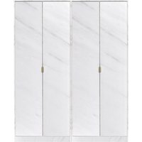 Ready Assembled 2 U Fuji Quad Wardrobe (Ready Assembled) in Off-White