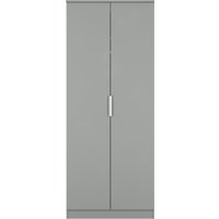 Ready Assembled 2 U Dover 2 Door Wardrobe (Ready Assembled) in Dark Grey
