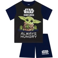 Star Wars Boy's Grogu Short Sleeve Pyjamas in Blue | Size: 9-10 Years