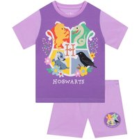 Harry Potter Girl's Hogwarts Pyjamas in Purple | Size: 9-10 Years