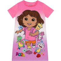 Dora The Explorer Girl's Nightdress in Pink | Size: 5-6 Years