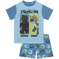 How To Train Your Dragon Boy's Toothless Short Pyjamas in Blue | Size: 9-10 Years