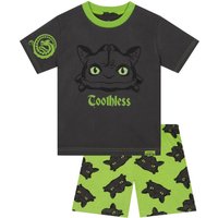 How To Train Your Dragon Boy's Toothless Short Sleeve Pyjamas in Black | Size: 8-9 Years