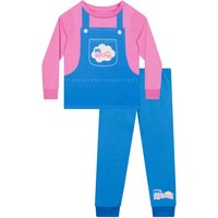 Ms. Rachel Girl's Dungarees Pyjamas in Blue | Size: 4-5 Years