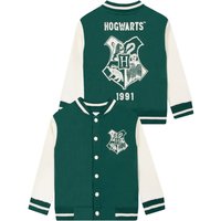 Harry Potter Boy's Hogwarts Varsity Jacket in Green | Size: 6-7 Years