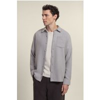 & Twill Textured Overshirt