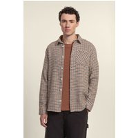 & Houndstooth Textured Overshirt