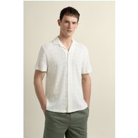 & Tait Diamond Crochet Short Sleeve Shirt