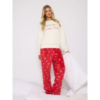 Cocktail Club Borg Sweater & Velour Trouser Lounge Set
