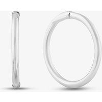 T.H.Baker Women's Sterling Silver 11mm Sleeper Hoop Earrings S3524