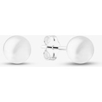 T.H.Baker Women's Sterling Silver 6mm Ball Stud Earrings S4006