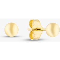T.H.Baker Women's Silver Gold Plated 4mm Ball Stud Earrings S4003