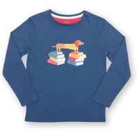 Kite Girl's Clever Sausage T-Shirt in Navy | Size: 8 Years