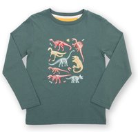 Kite Boy's Dino Bones T-Shirt in Green | Size: 8 Years