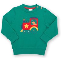 Kite Boy's Moose On The Loose Sweatshirt in Green | Size: 6 Years