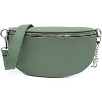 Kitise Women's Italian Real Leather Bum Bag Style Crossbody Bag in Mint