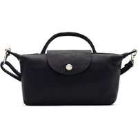 Italian Genuine Leather Mini Top Handle Crossbody Bag Detachable Strap