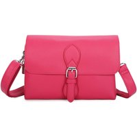 Kitise Women's Small Satchel Double Compartments Crossbody Shoulder Bag in Rose