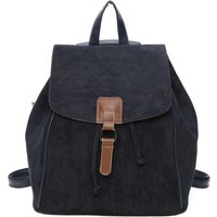 Kitise Women's Trendy Faux Suede Travel Backpack with Drawstring closure in Navy