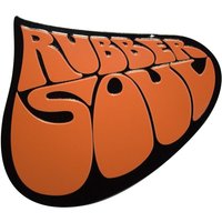 Beatles Rubber Soul Logo Fridge Magnet in Black