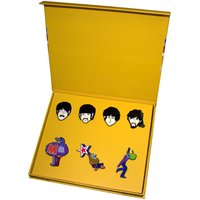 Beatles Yellow Submarine Characters Boxed Pin Badge Set in Black