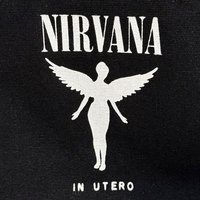 Nirvana In Utero Logo Cotton Tote Bag in Black